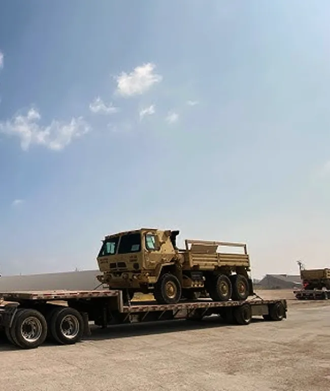 Wells Cargo military freight team